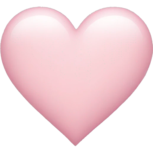 light pink heart emoji