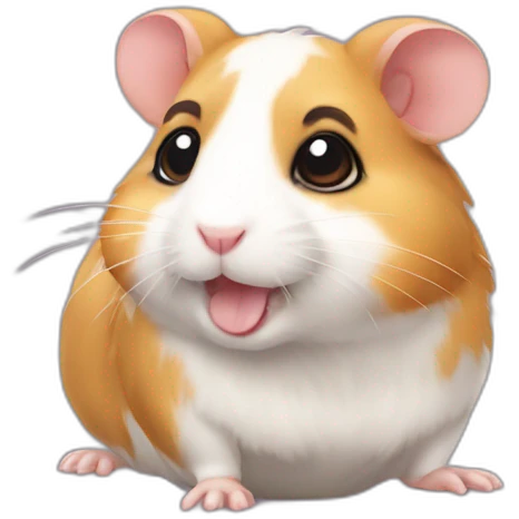 Hamsters sur un chien emoji