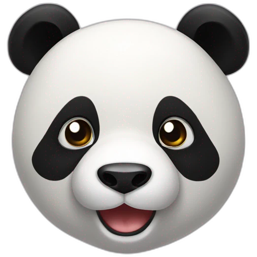 Panda qui baille  emoji