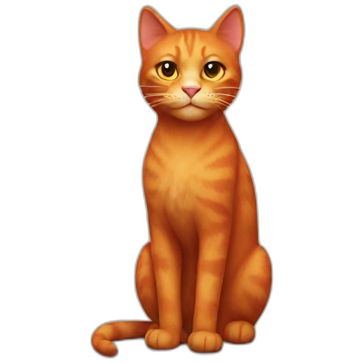 red cat emoji
