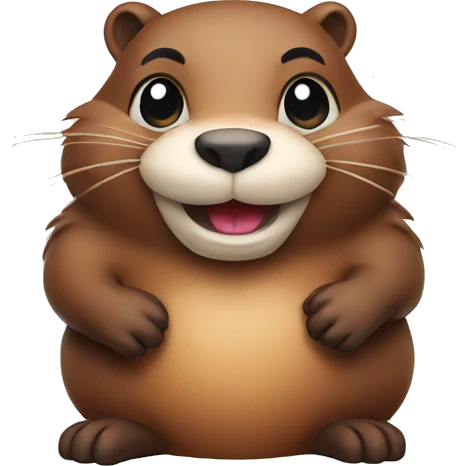Cute beaver  emoji