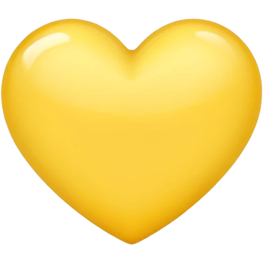 make a soft yellow heart emoji emoji