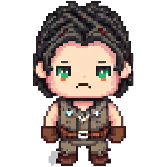 character with only three dark hairs on his head emoji