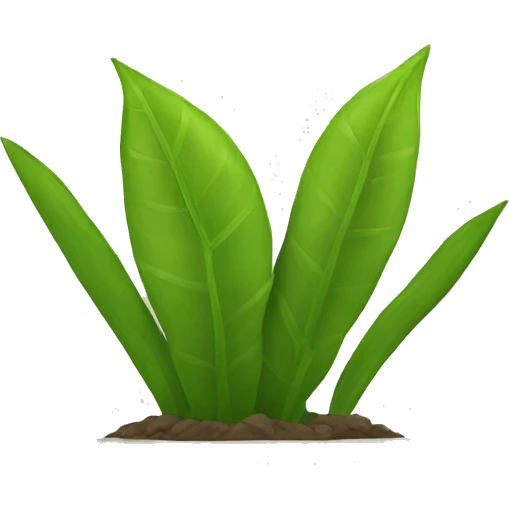Endangered plant warning emoji
