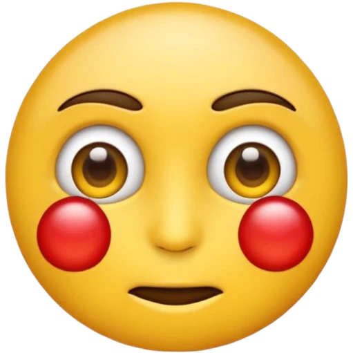 Emoji cansado con ojos rojos emoji