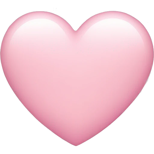 Light pink heart emoji