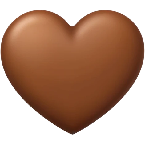 Brown heart emoji