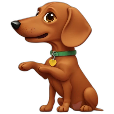 dab dachshund emoji