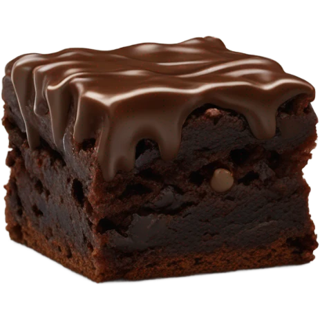 eating brownie emoji