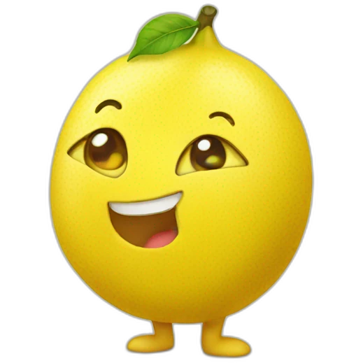 cute lemon charcter emoji