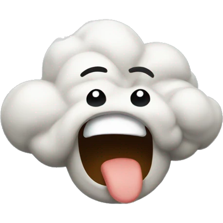 Funny fart emoji