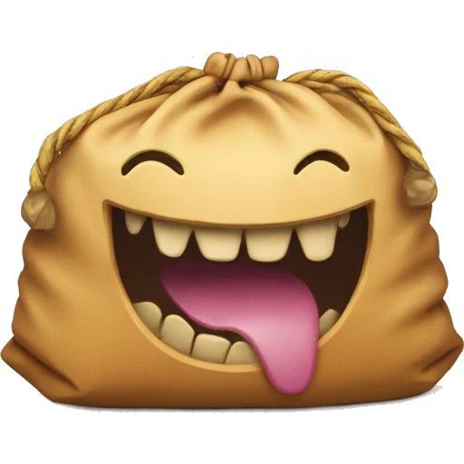 Long chomp bag emoji