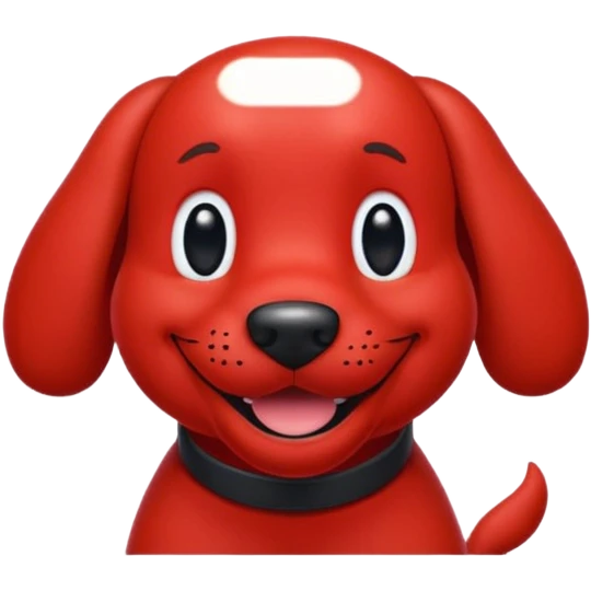Clifford the big red dog sticker emoji emoji