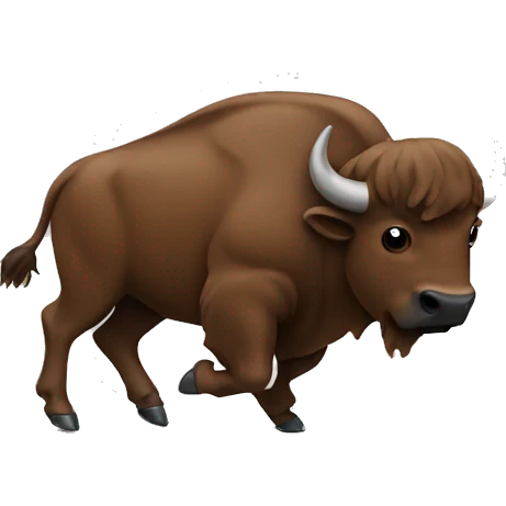 Buffalo playing football emoji