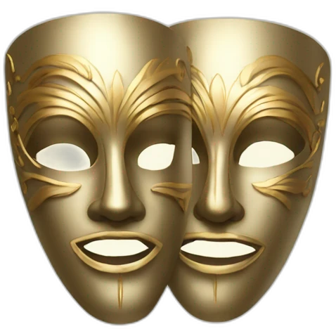 two venetians masks emoji