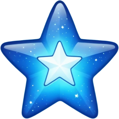 blue stars spark like this ✨ emoji