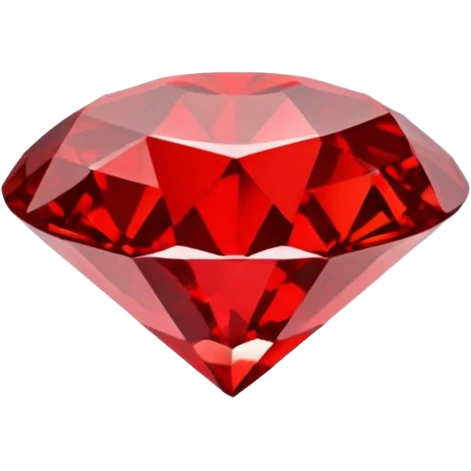 Red diamond with "RED" written on its front emoji