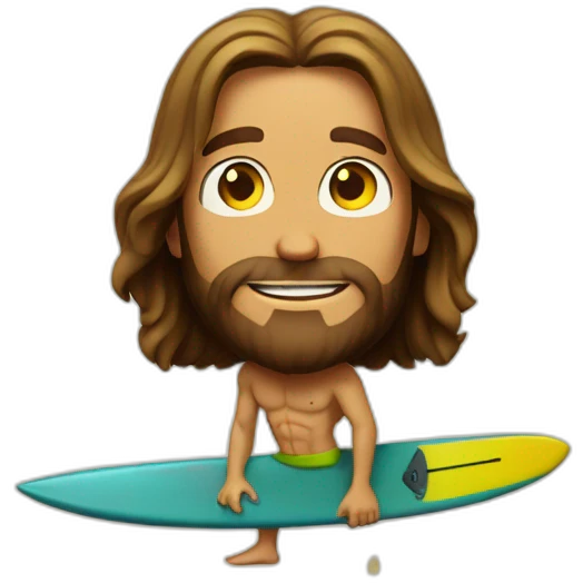 Australian Surfer Jesus emoji