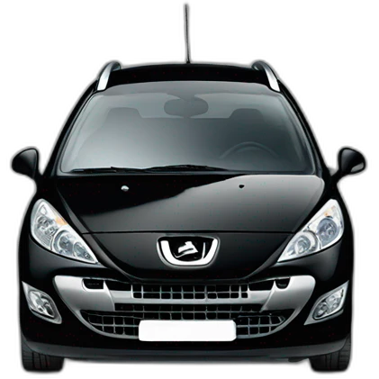 peugeot 207 sw black emoji