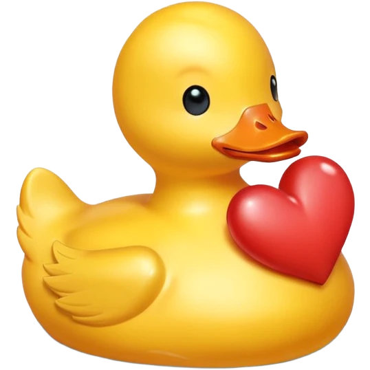 rubber duck heart emoji