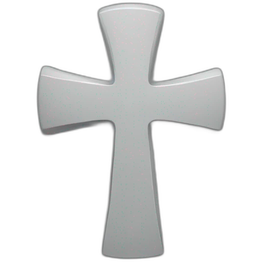 cross in gray phone emoji