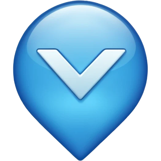 Blue verify logo emoji