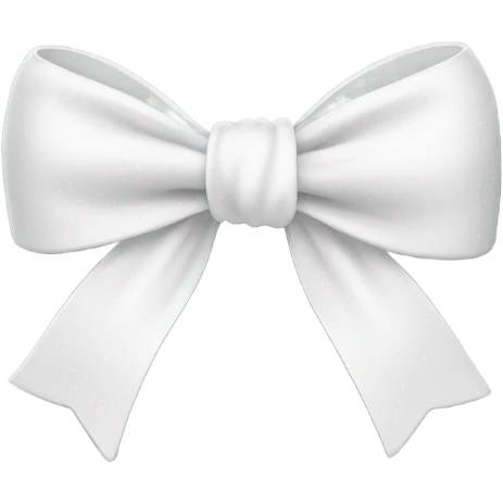 White bow emoji