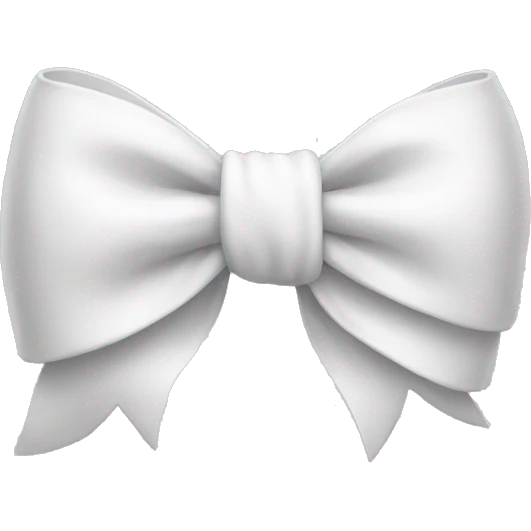 White bow emoji