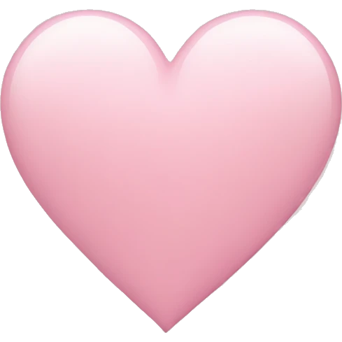 light pink heart emoji