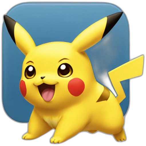 Pikachu qui fait un prout emoji
