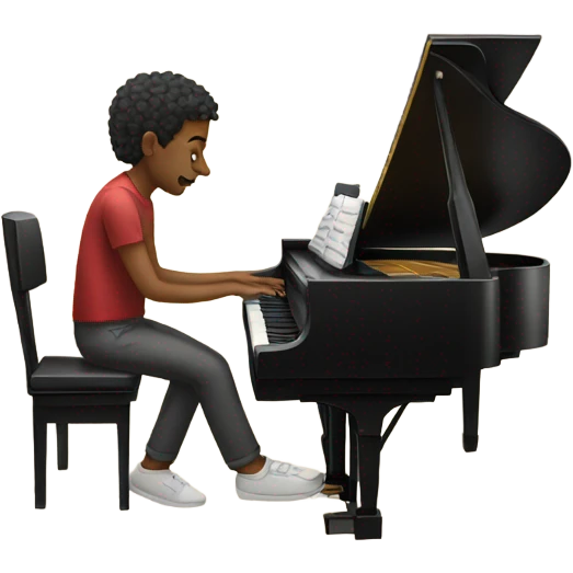 person playing piano emoji