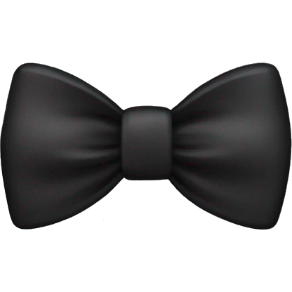 Black bow emoji
