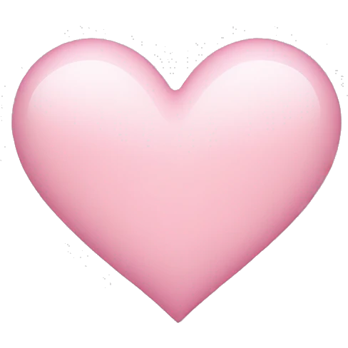 light pink heart  emoji
