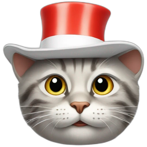 Cat in the hat emoji