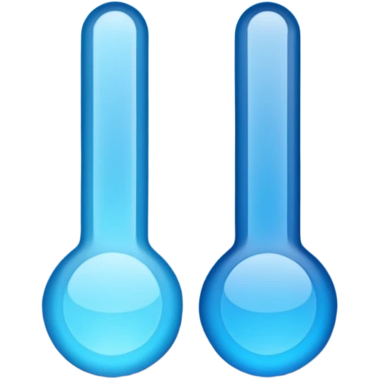 Temperature with blue hues emoji