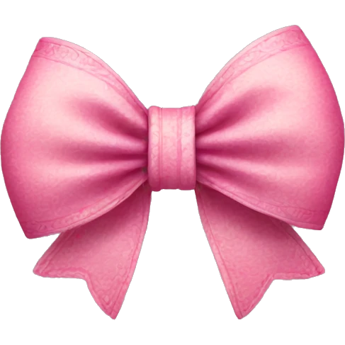 Pink boho bow emoji