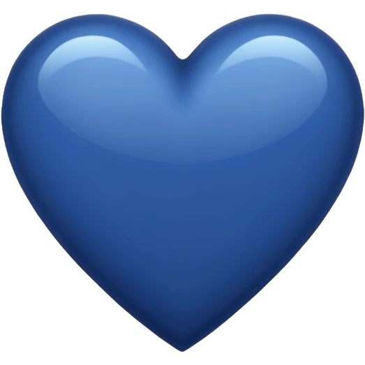 navy blue heart emoji