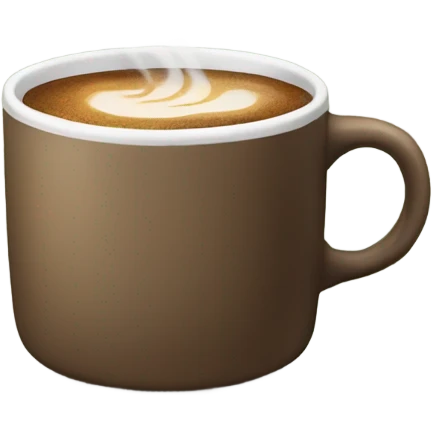 Mug of steaming coffee emoji