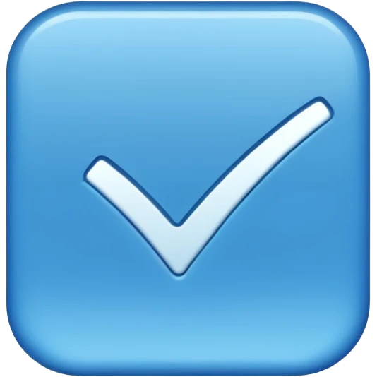 Verificación color azul para redes emoji