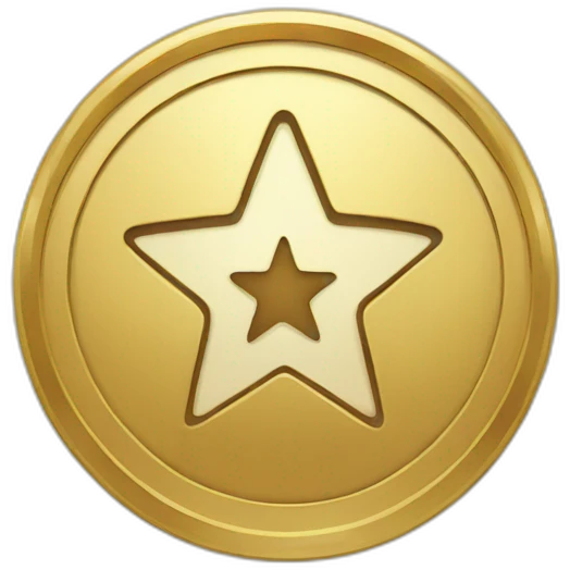 round-coin-with-star-inside emoji