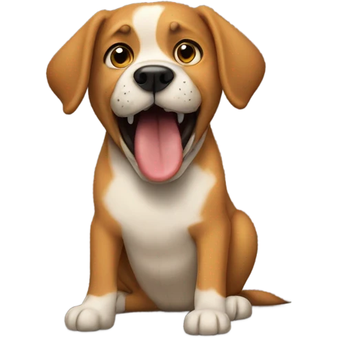 Dog bites the dog emoji