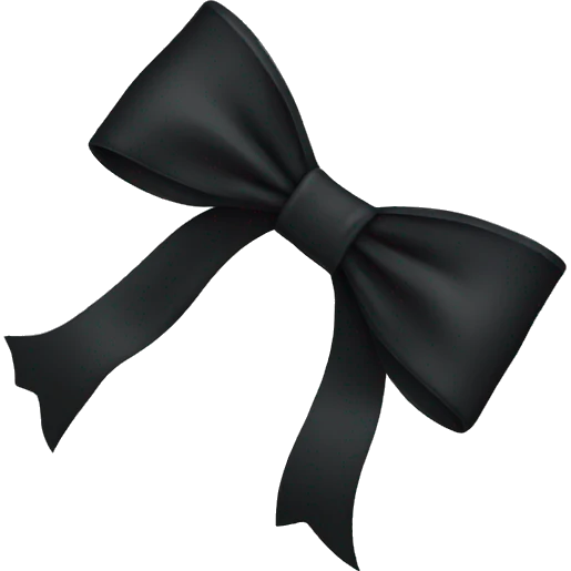 black bow emoji