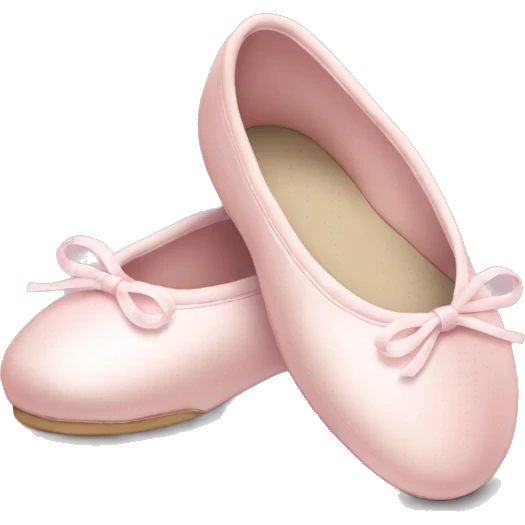 Pale pink ballet shoes emoji