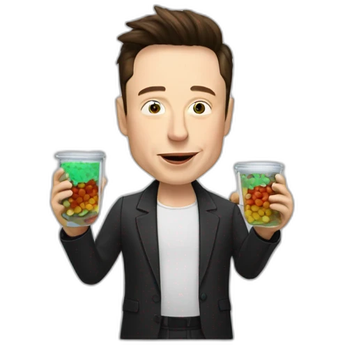 elon musk doing drugs, for educational purposes only, inclusiveness and positive, LGTBQ+ emoji