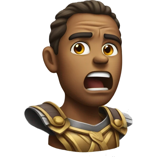 Warrior shocked emoji