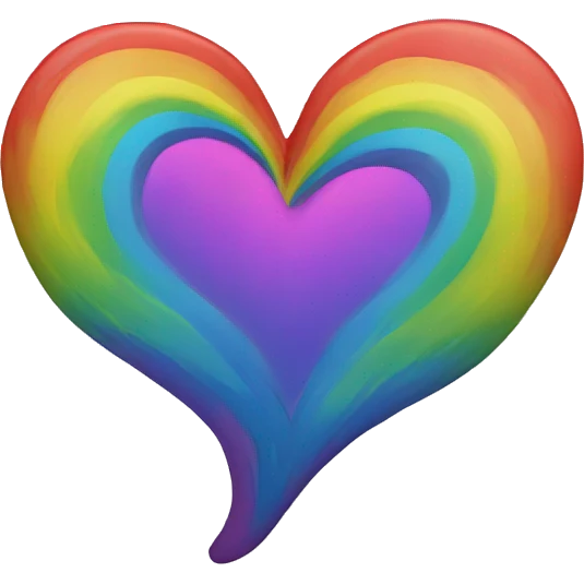 Rainbow heart emoji