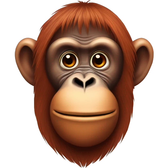 Orangutan with a hart emoji