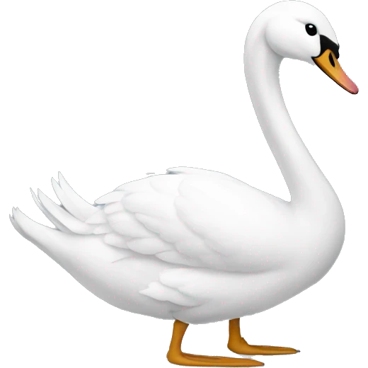 swan with legs emoji