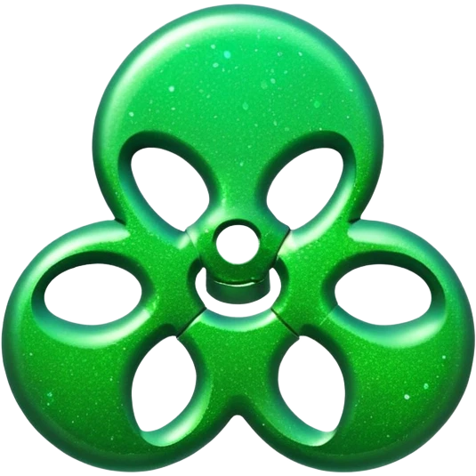 glitter green toxic symbol emoji