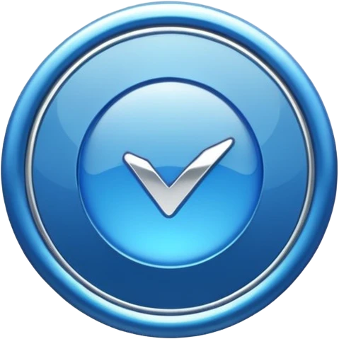 Verified badge in text emoji
